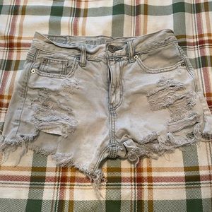 American Eagle light wash jean shorts